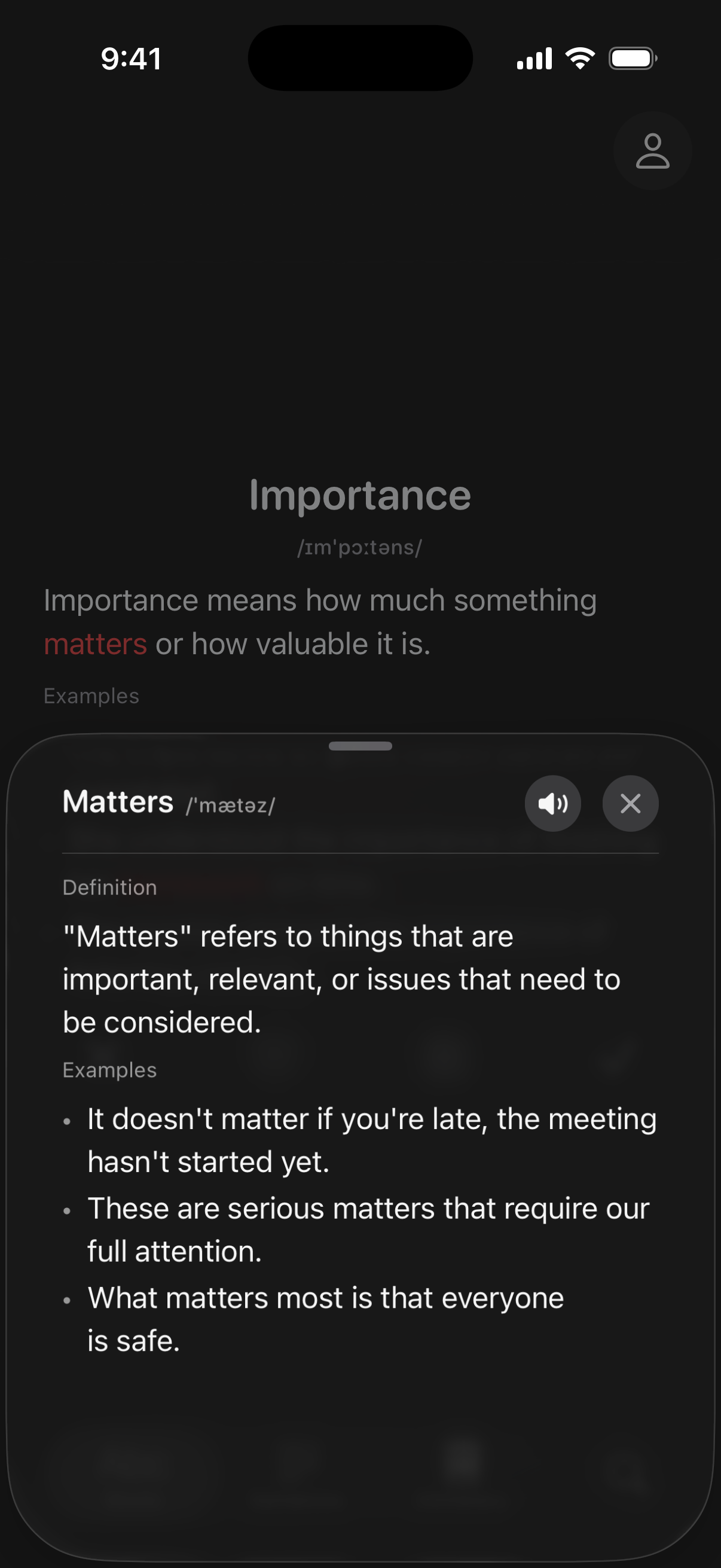 Interactive Definitions